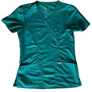 Hunter Green Cherokee Scrub Top